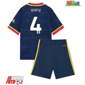 Arsenal Ben White #4 Segunda Equipación Niños 2026-27 Manga Corta (+ Pantalones cortos)
